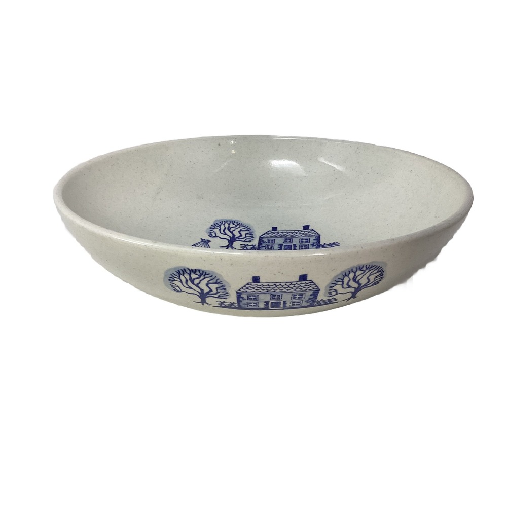 Vintage Homestead Provincial Poppytrail by Metlox Blue Vegetable 11"Serving Bowl